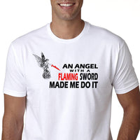 An Angel with a Flaming Sword Made me do it